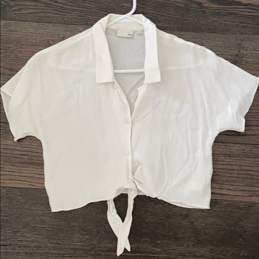 Wilfred Free Tie-Front Blouse Cream